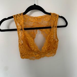 mustard yellow bralette